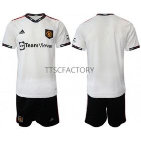 Fußballtrikots Manchester United Kinder 2022-2023 Kurzarm Auswärts-trikot kaufen